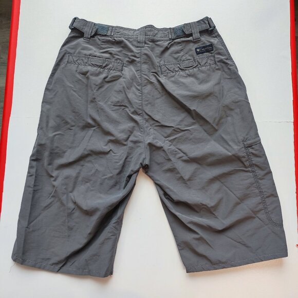Columbia cargo shorts women's size 8 grey outdoor side pocket - Picture 3 of 11